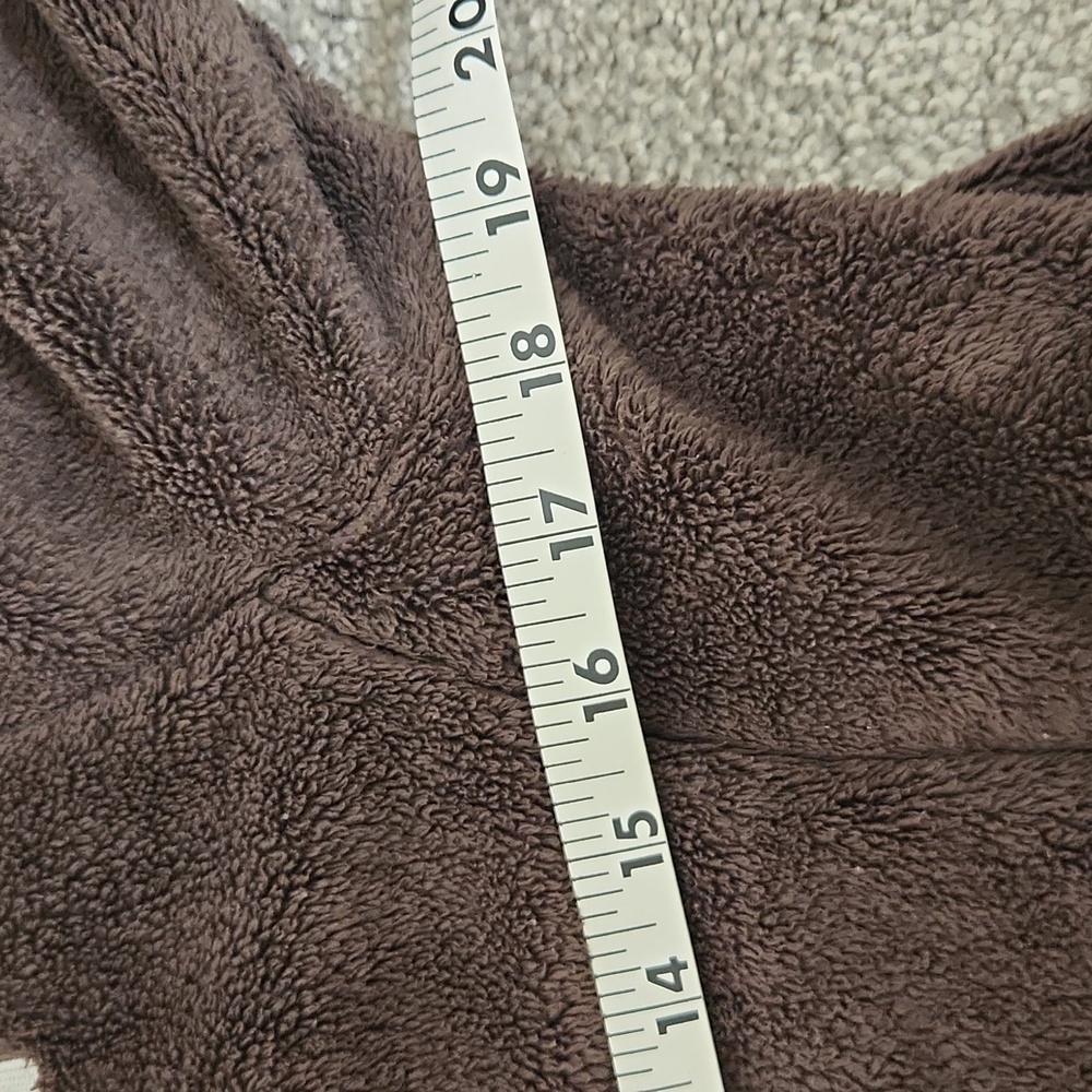 The North Face brown woman's fuzzy full zip-up jacket small - Picture 7 of 9